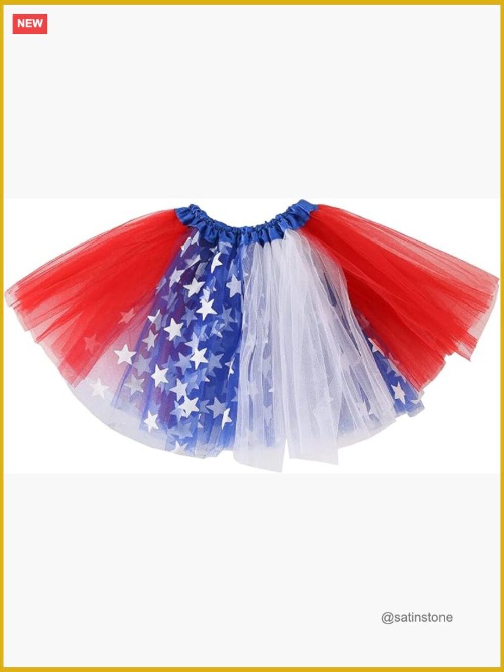 Tulle Tutu Skirt for Women Girls 4th of July Patriotic Costume